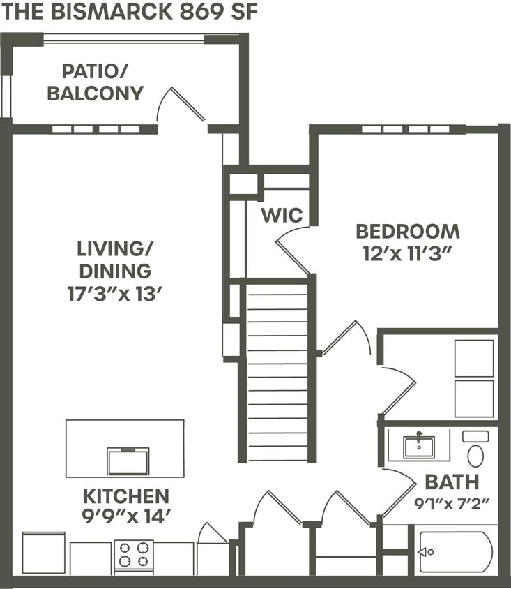 Floor Plan - The Bismarck