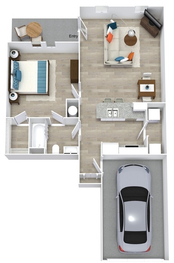 Floor Plan - A1 Lower w Garage