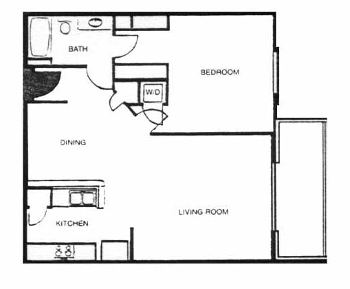 1BR/1BA - 1-1 UA