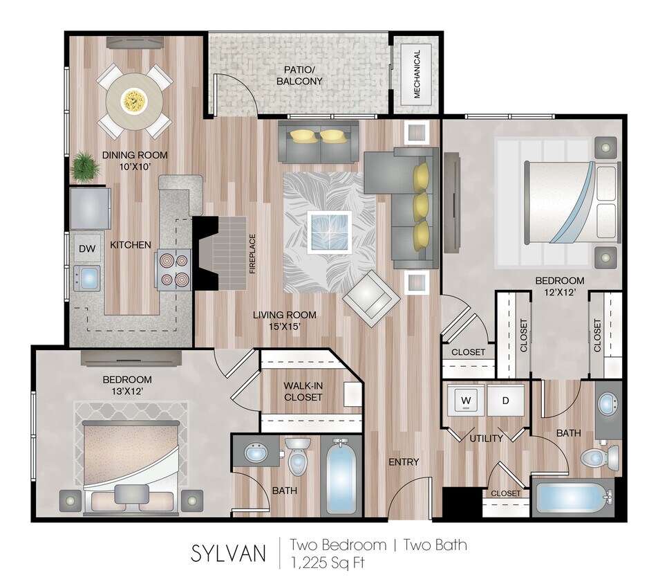 1225 Square Feet - Sylvan