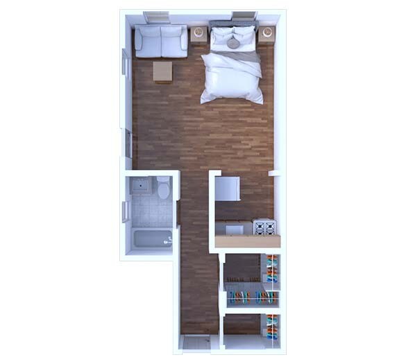 Floor Plan - Studio Floor Plan S32 672 3R