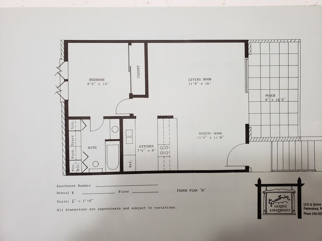 Floor Plan - Chesapeake 3rd Floor Flat