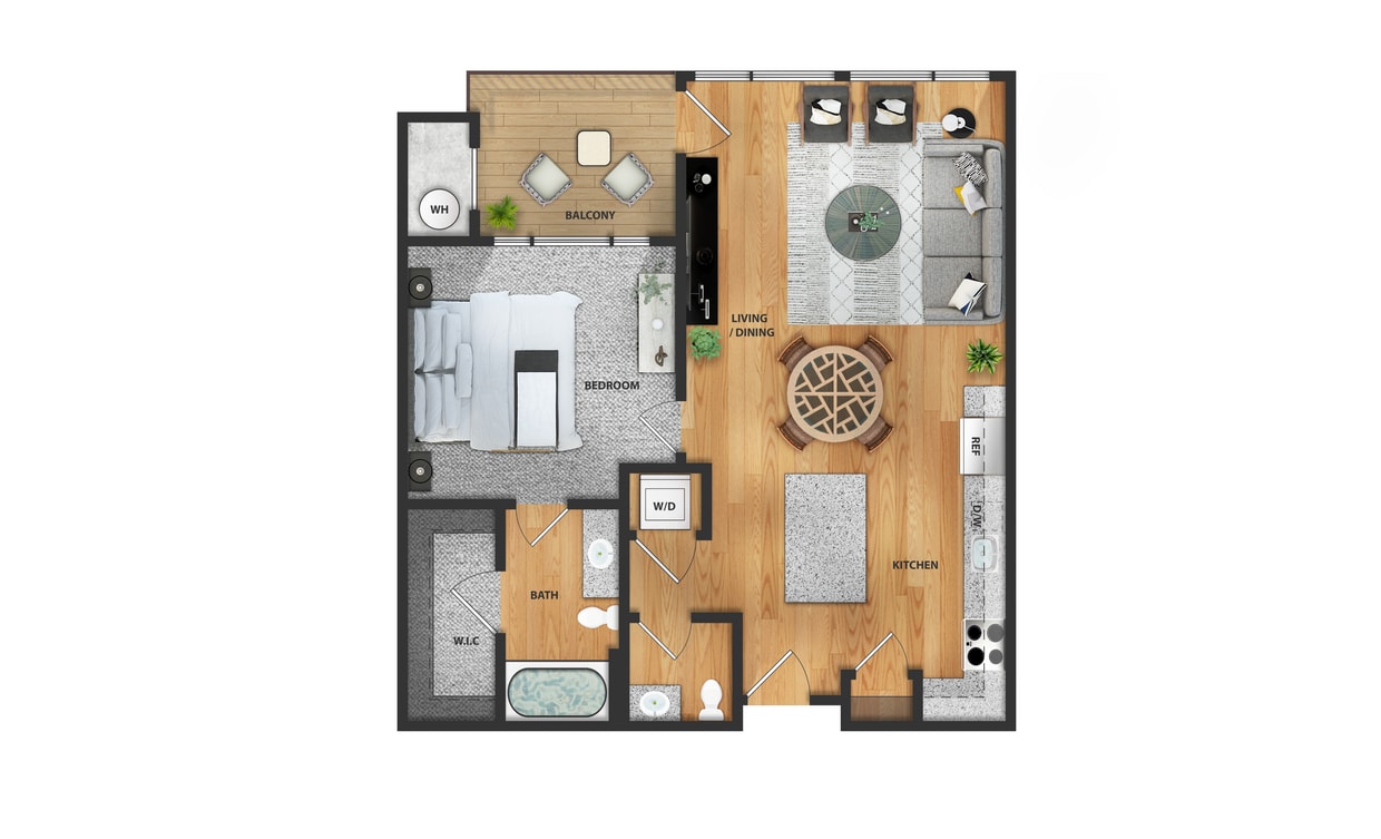 1 Bed 845sq.jpg - 1 Bedroom, 1.5 Bathroom