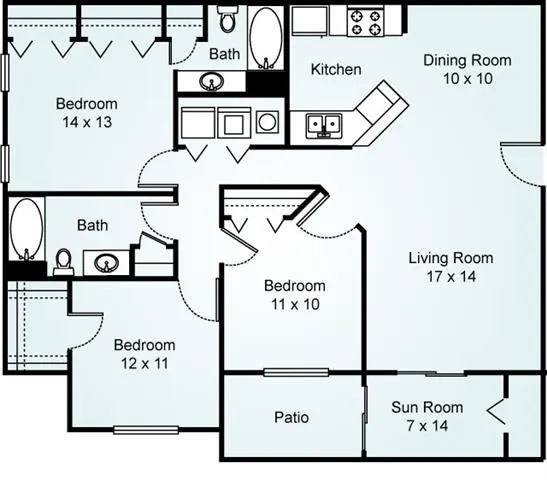 Floor Plan - C1 - Redwood