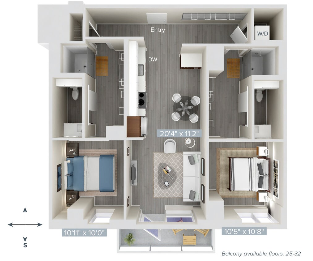 Floor Plan - Furnished-f-B1x1031x1039