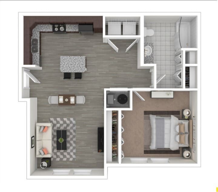 Floor Plan - One Bedroom