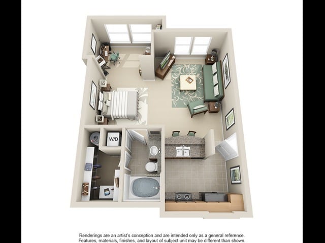 Austin 643 sqft - S2