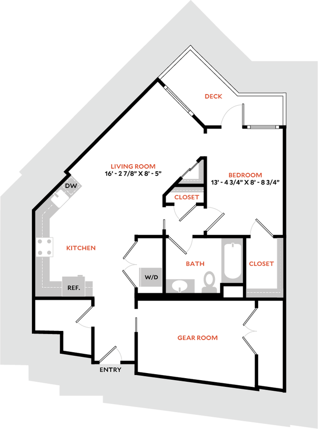 Floor Plan - Plan 1T