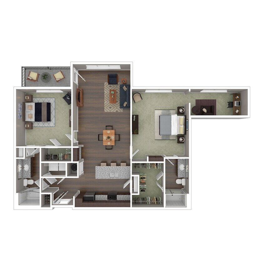 B8D 3D Floor Plan - B8D