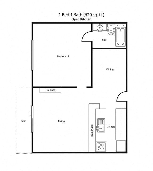 Floor Plan - 1X1P