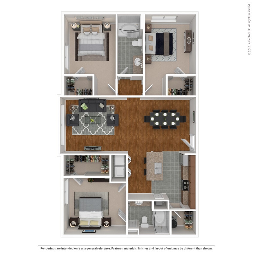 Floor Plan - 3 Bedroom 2 Bath SR