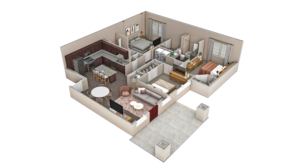 Floor Plan - 3 BR Haven Summit