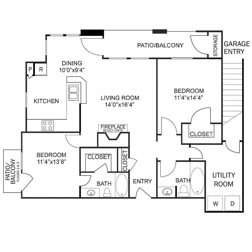 Floor Plan - 2E