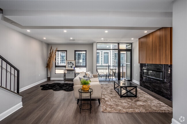 3BR, 3.5BA - 1,800SF - Living Room - 365 Frebis Ave