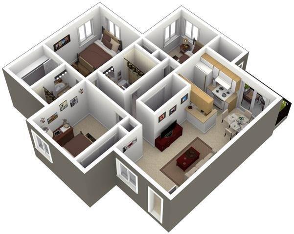Floor Plan - The Boulder Renovated