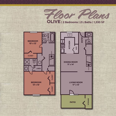 Floor Plan - Olive (2.25 A)