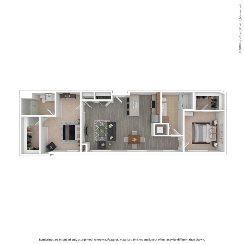 Floor Plan - C11 - 2 bed/2 bath