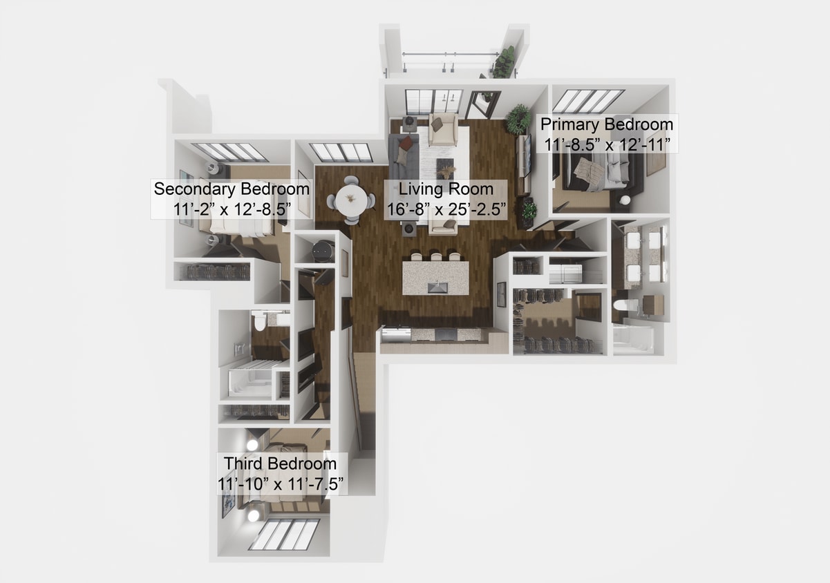 Floor Plan - The Challenger - Upper - Attached Garage