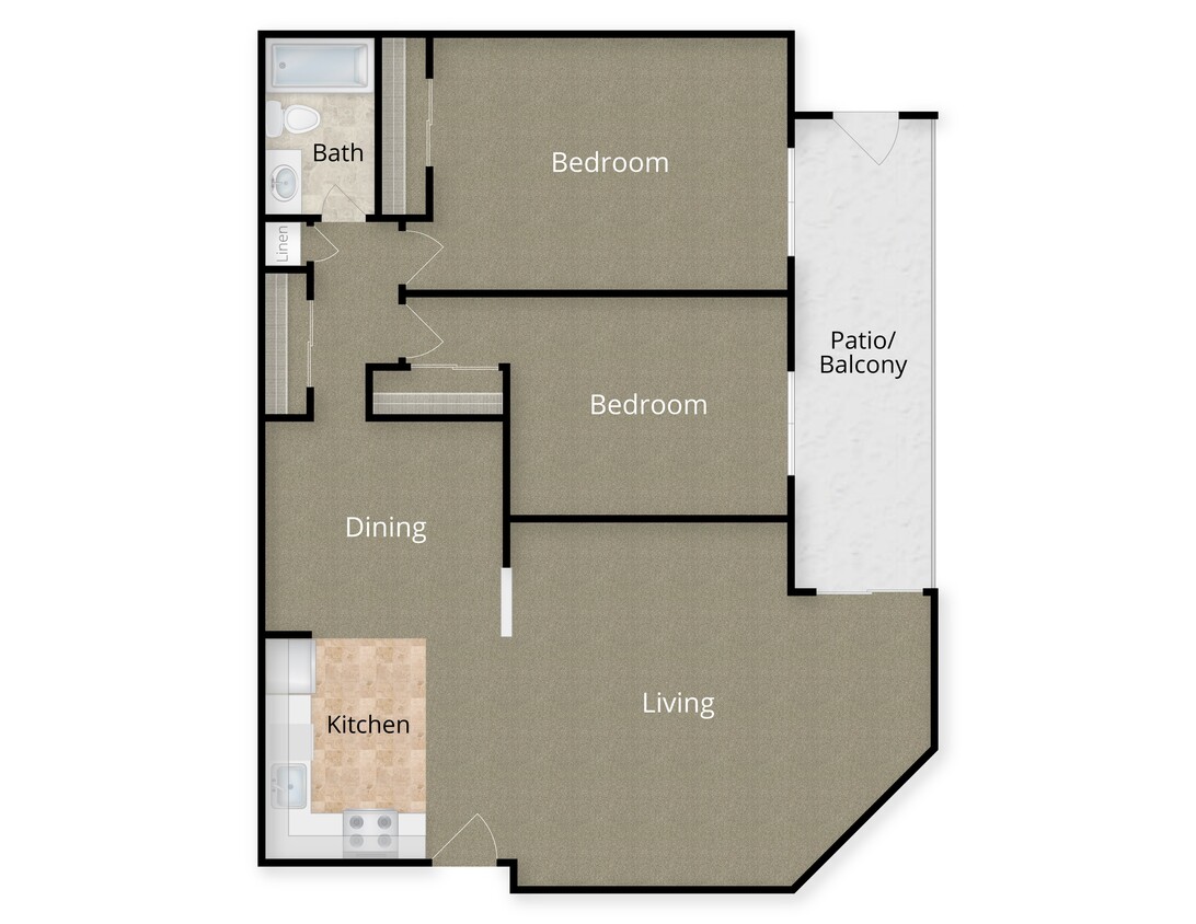 EDC_4_2b1b - 2 Bed x 1 Bath - 4