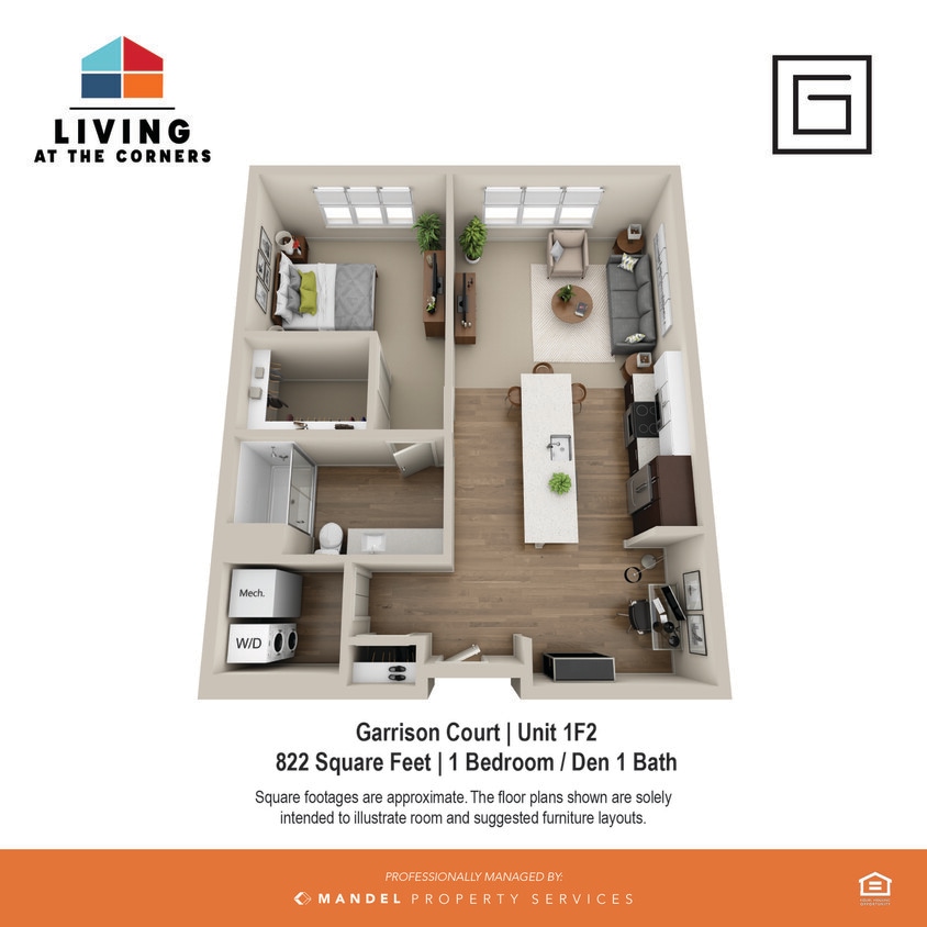 Garrison Court Unit Style 1F2 - 1F2