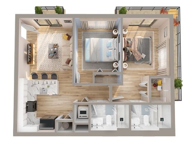 2 br 2 ba 865 - Flamingo