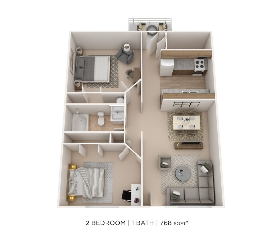 Floor Plan - Two Bedroom