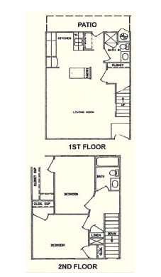 2-Bed/2-Bath Townhome - Townhome