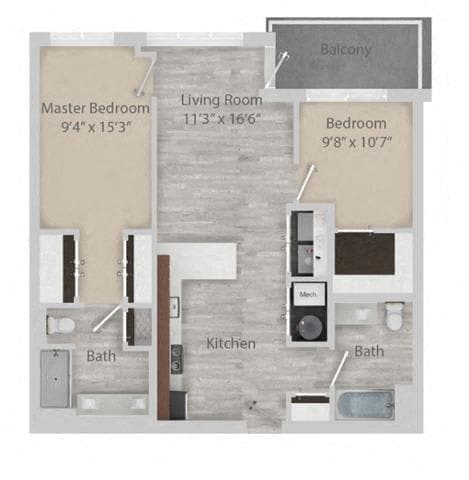 Floor Plan - b2-buck