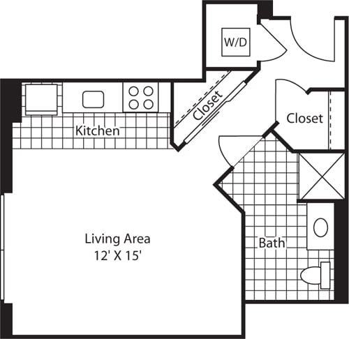 Floor Plan - Studio 414