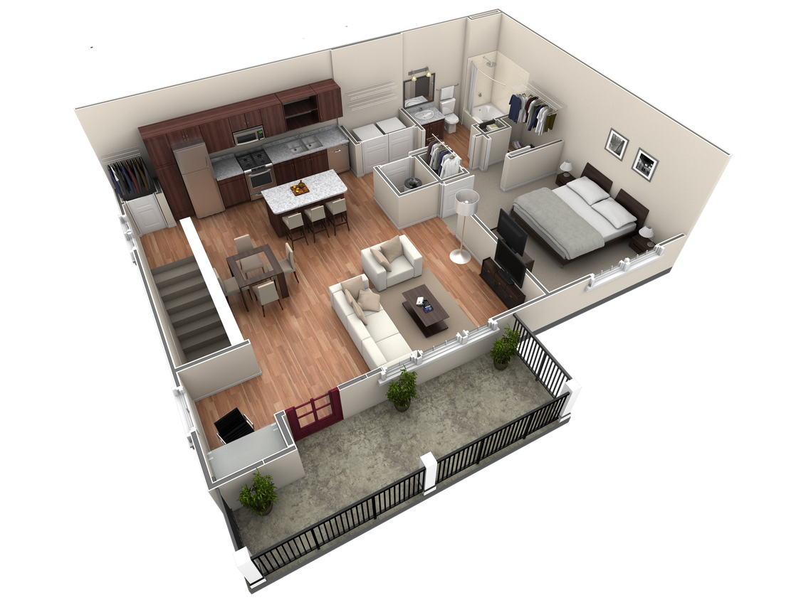 Floor Plan - 1 BR Grand Overlook