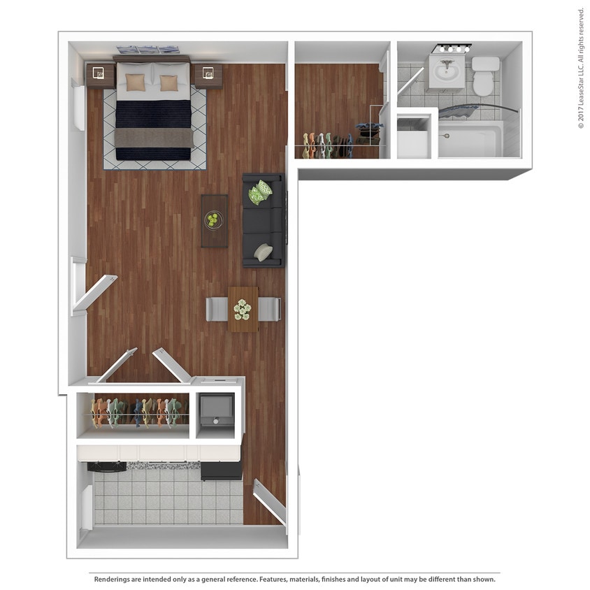 Floor Plan - Studio- Renovated