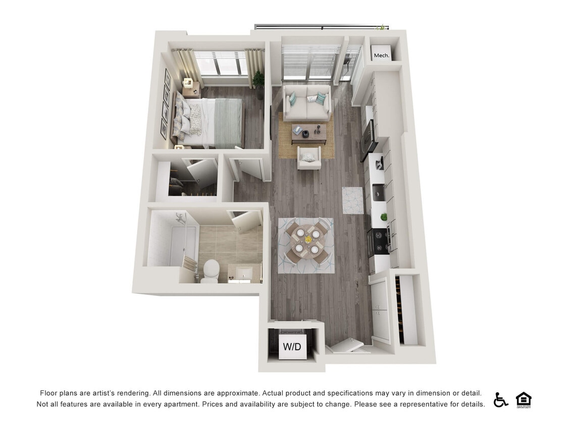 Floor Plan - 1 Bed B1