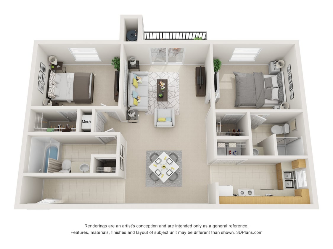 Lakeland Landing_Heritage.jpg - 2 Bedrrom 2 Bath Apartment Home with 872 Square...