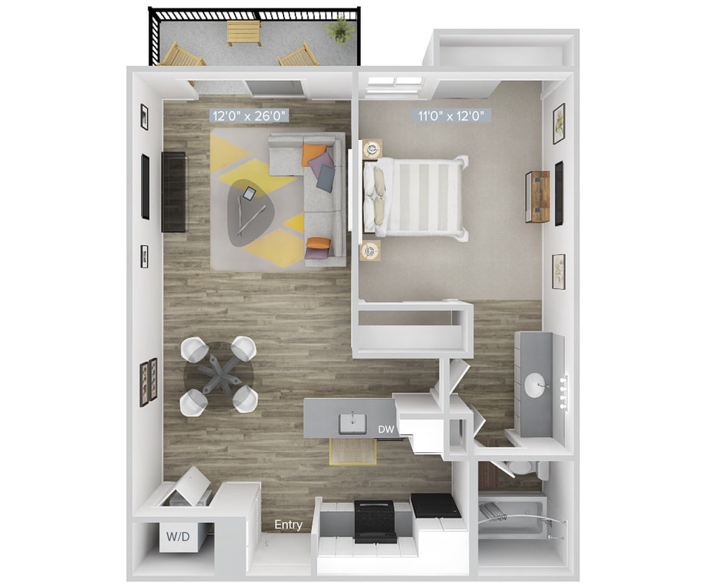 Floor Plan - A1-664-1-WD