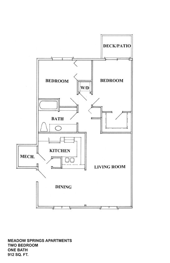 Floor Plan - Two Bedroom Executive