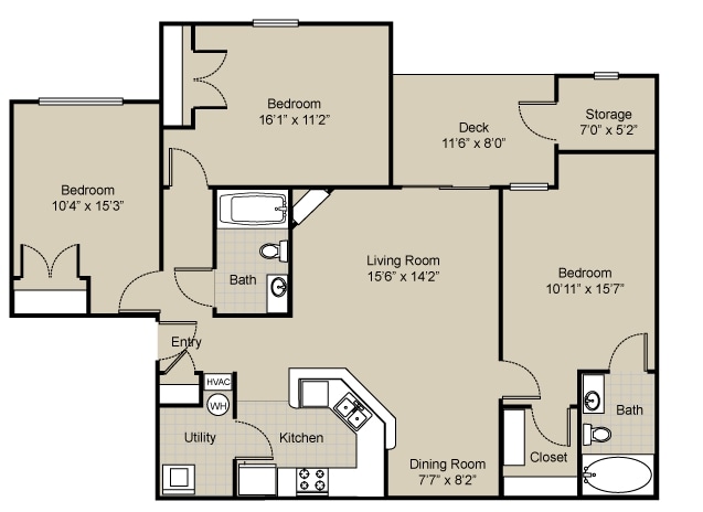 3 Bedroom - Phase I-Call for availability before applying