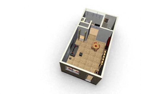 Floor Plan - STUDIO | 1 BATH