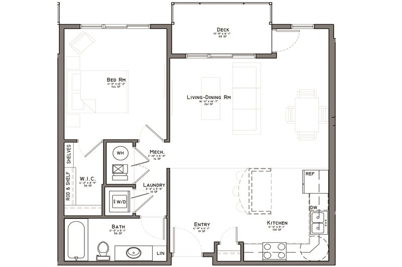 1 Bedroom - Mendocino Townhome