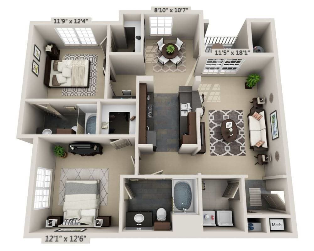 Floor Plan - Plan E (B2A)