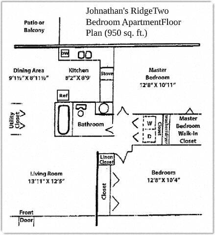 Floor Plan - Two Bed - UPG