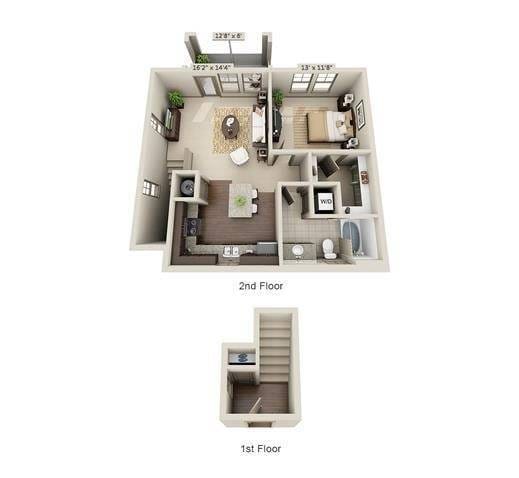 1 Bedroom | 1 Bath | 859 SF - Powell