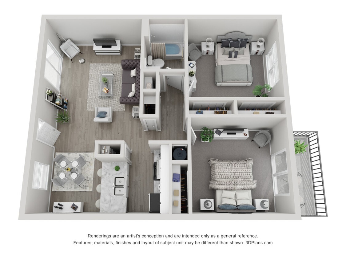 Floor Plan - 2 x 1 Standard - Call For Availability