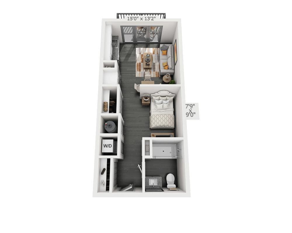 Floor Plan - Studio E1A