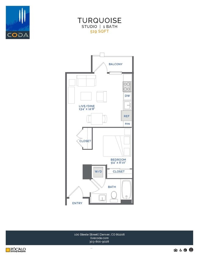 Floor Plan - Turquoise