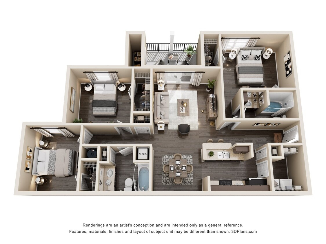Floor Plan - The Lafayette