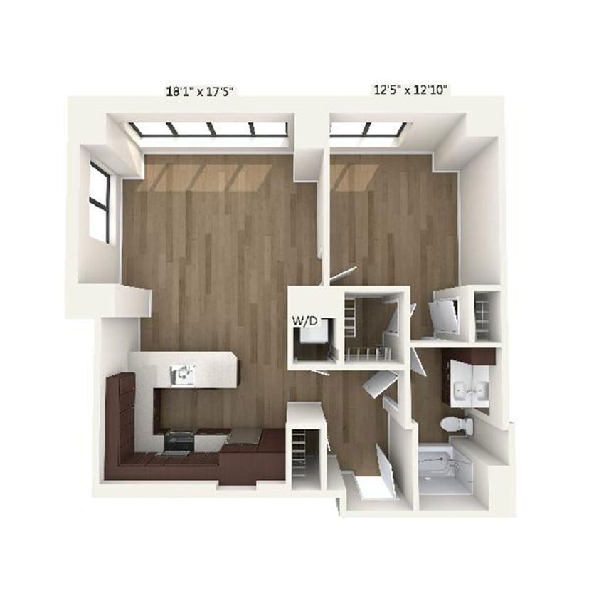 Floor Plan - A13 | 1 Bed | 1 Bath