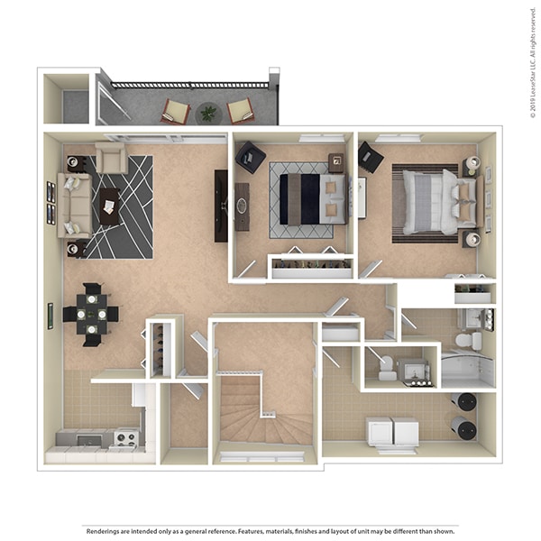 Floor Plan - Two Bedroom Flat