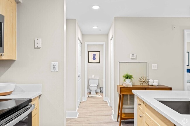 Model Unit - 1BR, 1BA - 700SF - Hallway - Arbors on Duke