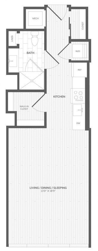 Floor Plan - Studio-B East Medley