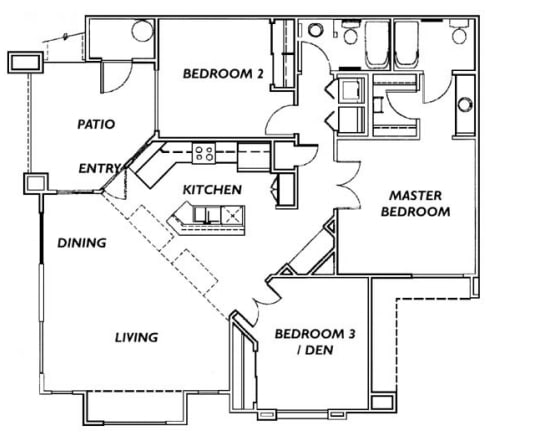 3BR/2BA - 3 Bed 2 Bath